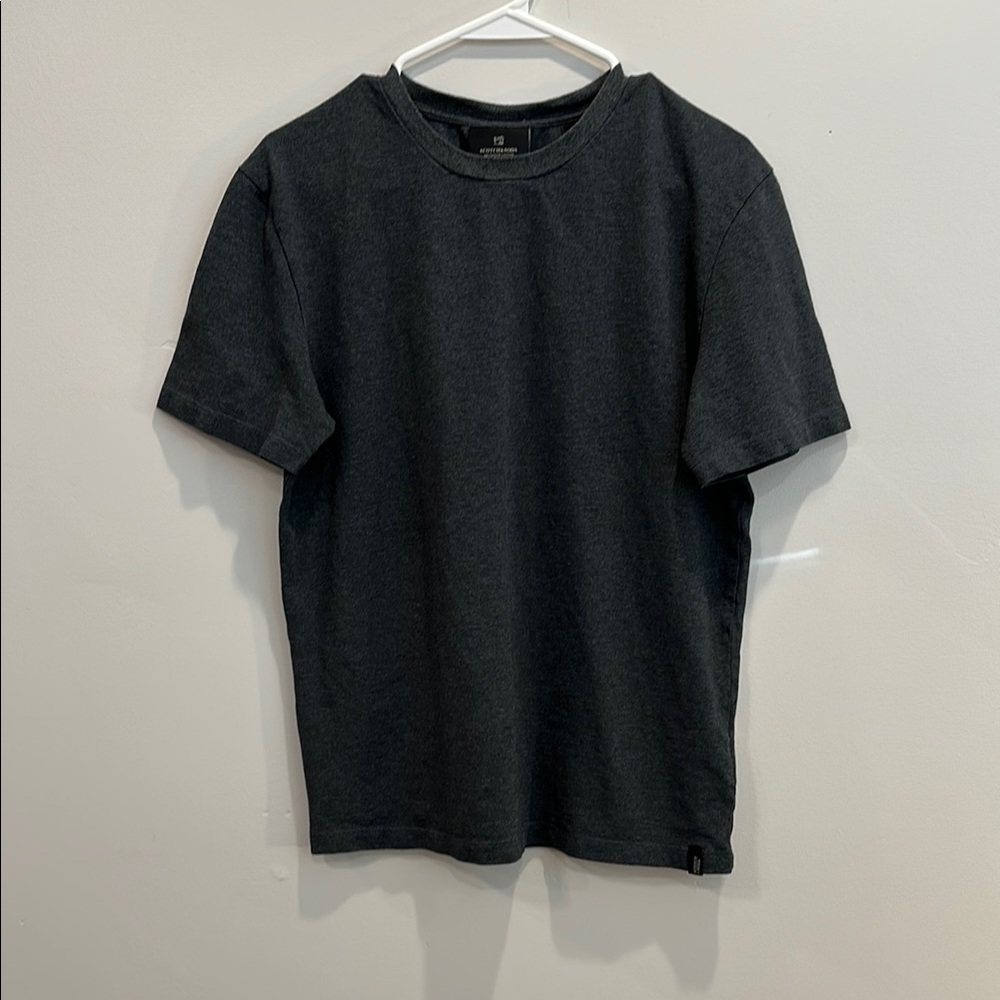 Scotch & Soda Gray and Black Short‎ Sleeve Tee